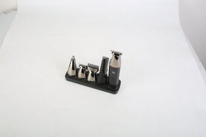 1Set All In One Beard Trimmer For Men With 5 Trimmer Heads IPX5 Waterproof Electric Razor For Face Nose Body Beard Cordless Hair Shaver Clipper Grooming Kit For Men Husband Father