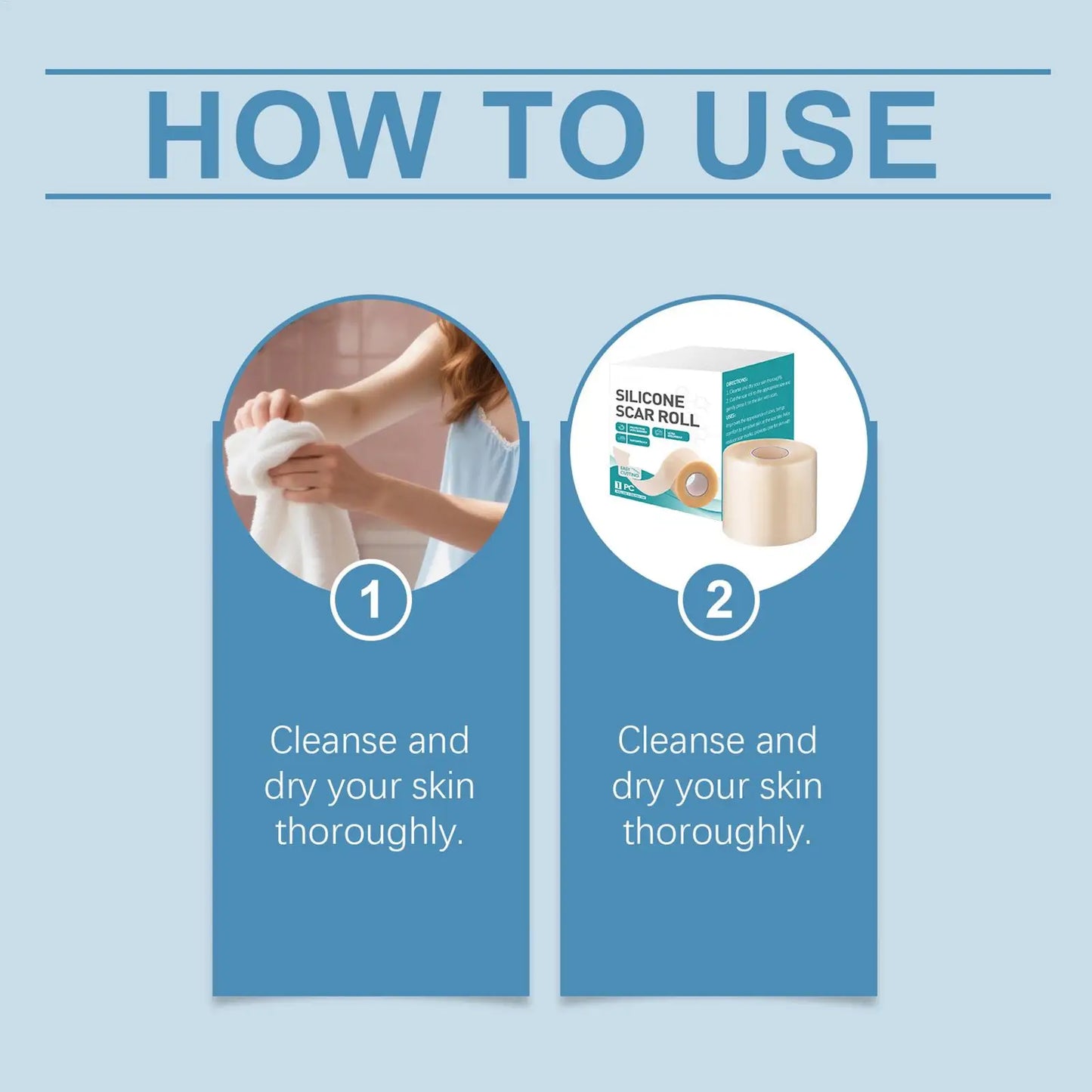 Silicone scar patch hydrocolloid roll self-adhesive ydrocolloid patch bandage highly absorbent for burn blister wound care