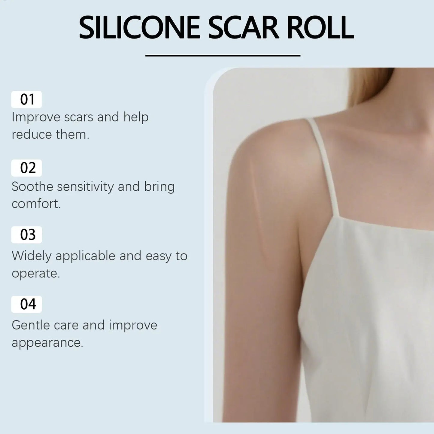 Silicone scar patch hydrocolloid roll self-adhesive ydrocolloid patch bandage highly absorbent for burn blister wound care